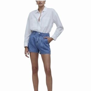 Madewell Women's The Harlow Jean Short Front Pleats Size 29